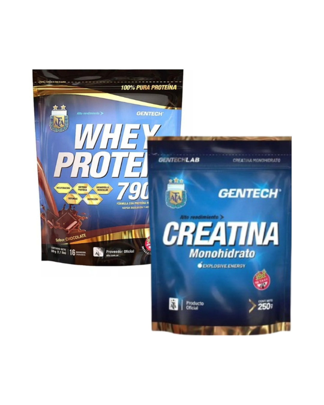 COMBO GENTECH (whey gentech 1kg + crea 250g gentech