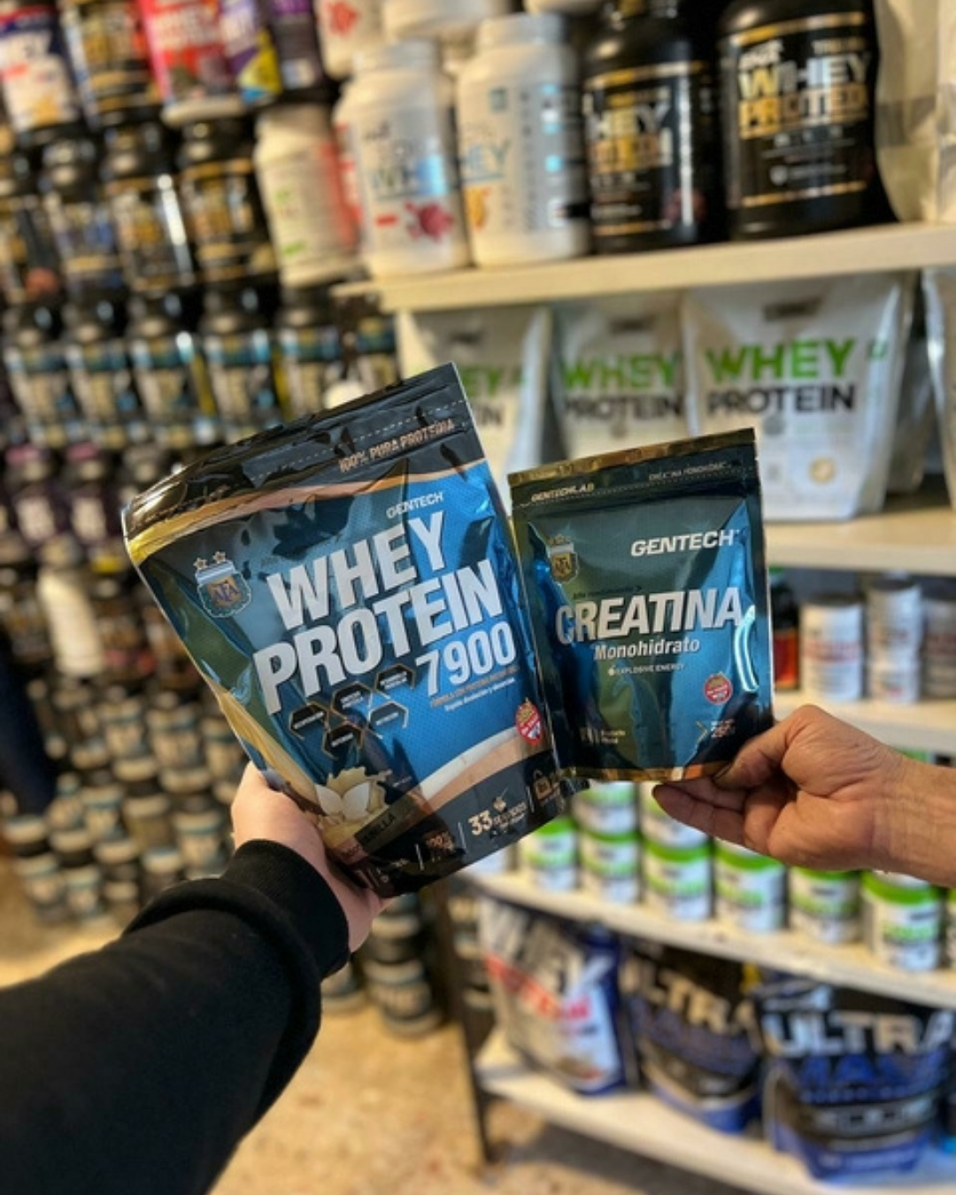COMBO GENTECH (whey gentech 1kg + crea 250g gentech