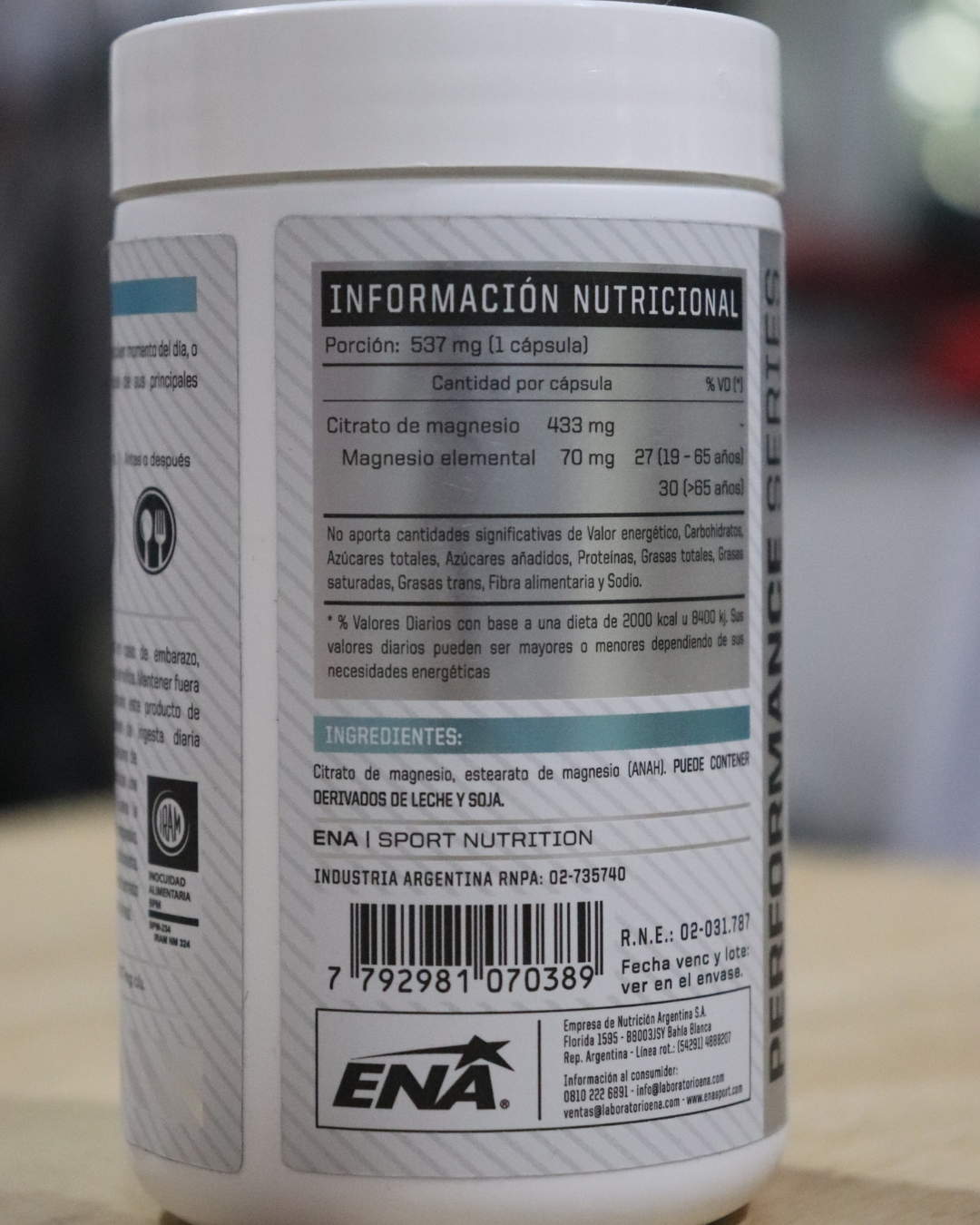 MAGNESIO CITRATO ENA 60 caps (433mg)
