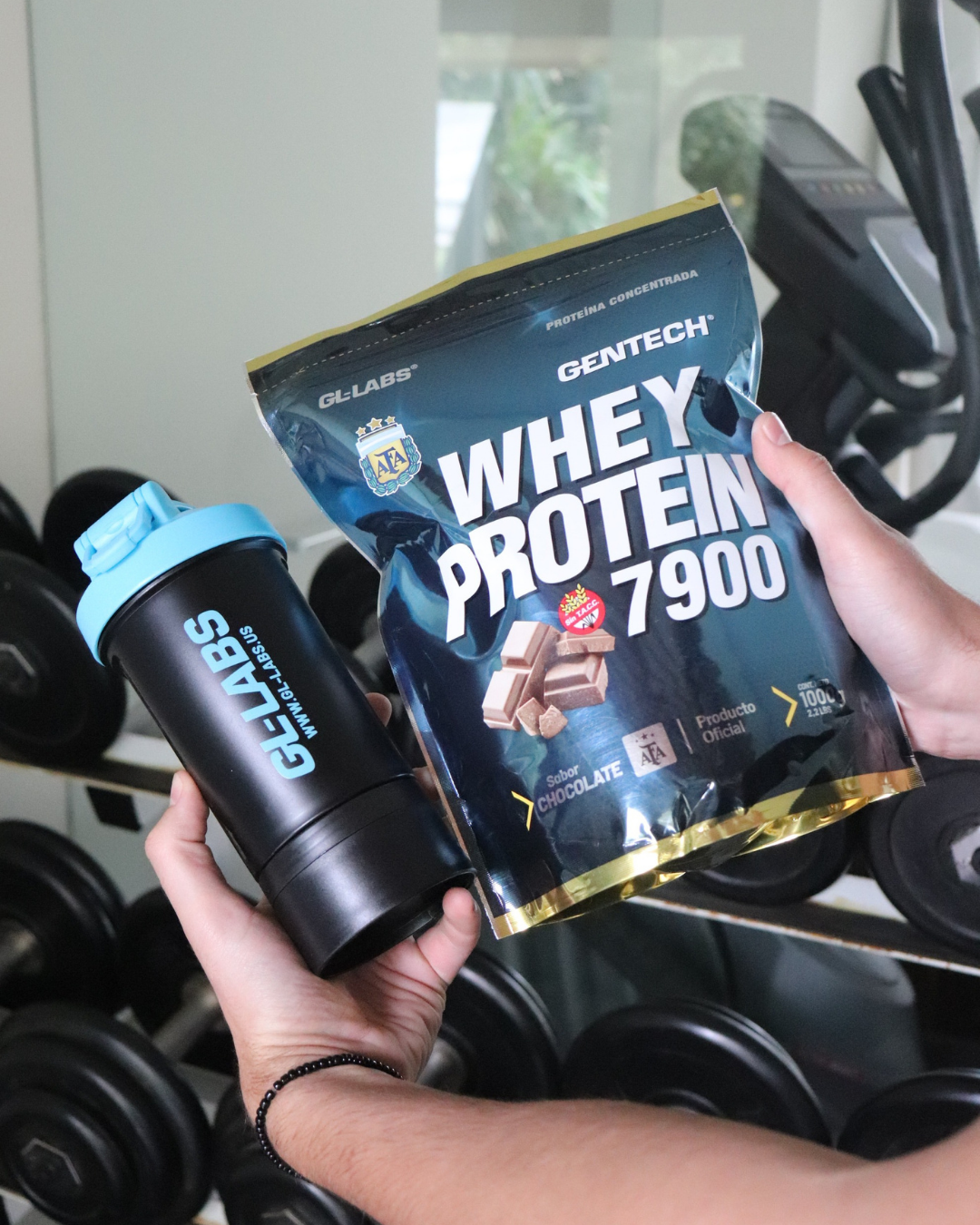 PACK PROTEÍNA 1kg WHEY AFA + SHAKER THREE GENTECH