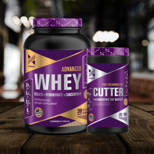 COMBO PERDIDA DE PESO XTRENGHT - Whey Protein Advance 1kg Xtrenght + Cutter Xtrenght