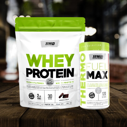COMBO PERDIDA DE PESO STAR NUTRITION - Whey Protein 1kg Star Nutrition + Thermo Fuel Max Star Nutrition