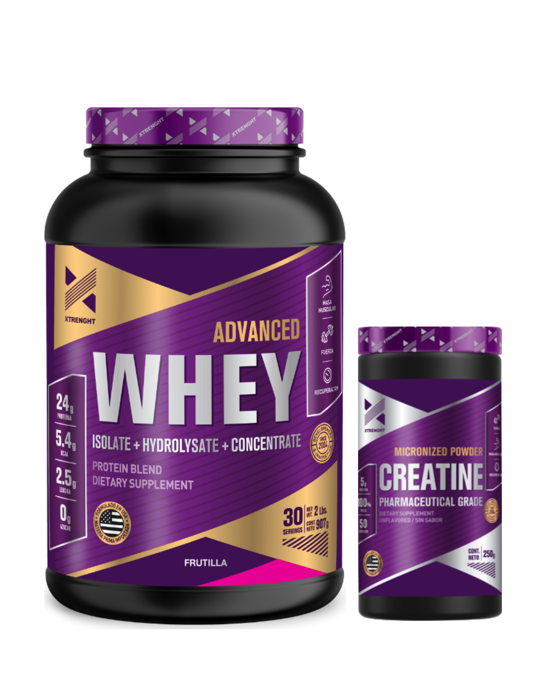 PACK PROTEÍNA 907gr + CREATINA 250gr XTRENGTH