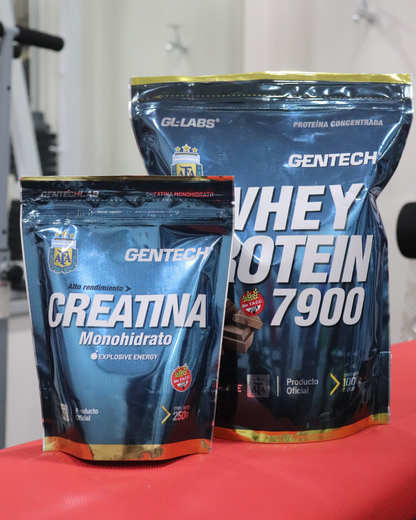 COMBO GENTECH (whey gentech 1kg + crea 250g gentech