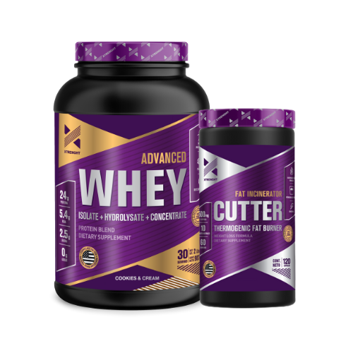 COMBO PERDIDA DE PESO XTRENGHT - Whey Protein Advance 1kg Xtrenght + Cutter Xtrenght